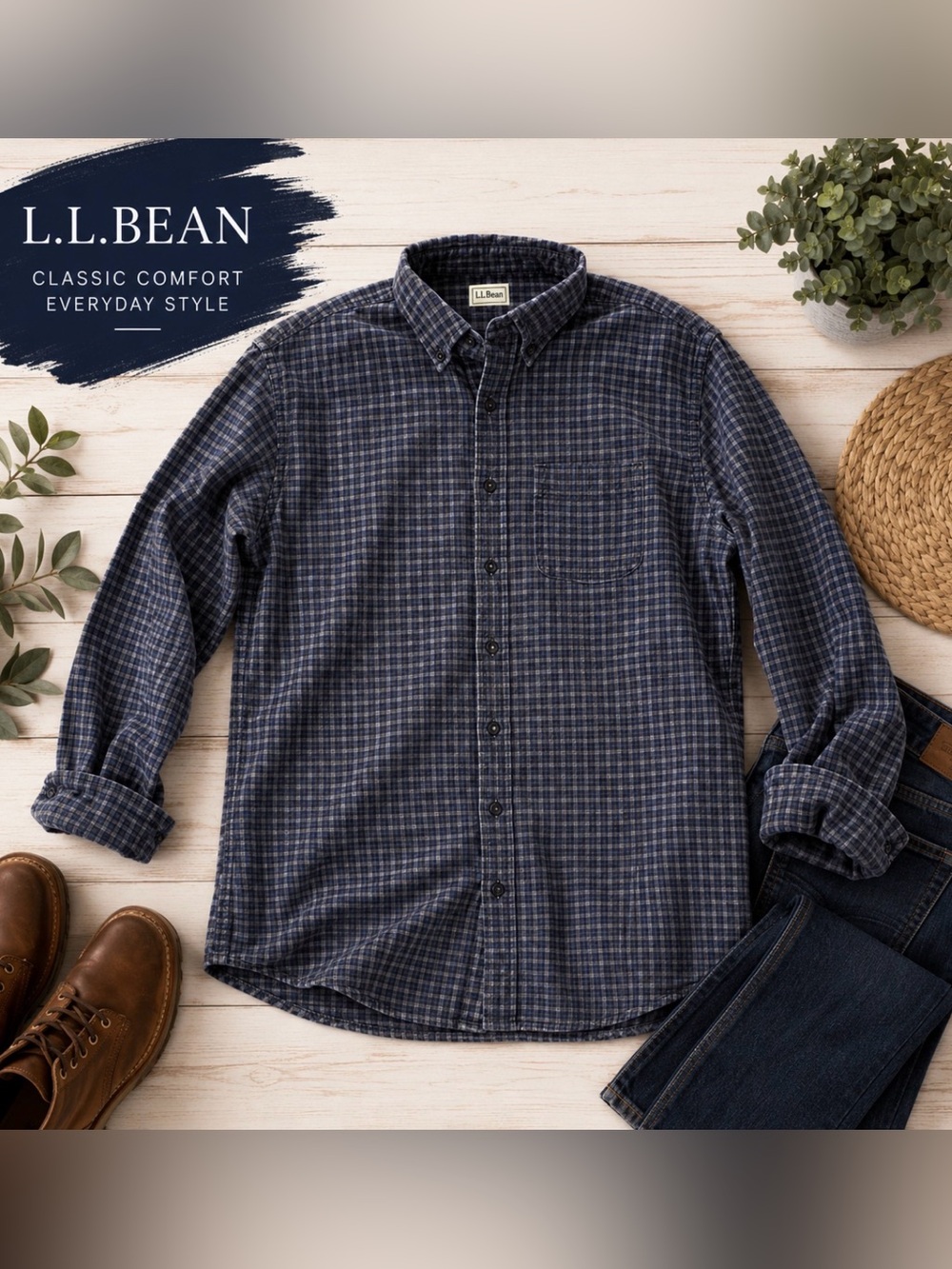 L.L. Bean Soft Flannel Shirt